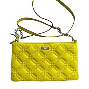 Kate Spade Presley Astor Court Black Quilted Leather Crossbody Bag